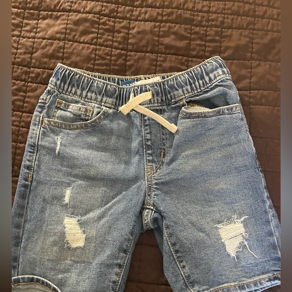 Old Navy Blue Distressed Denim Shorts